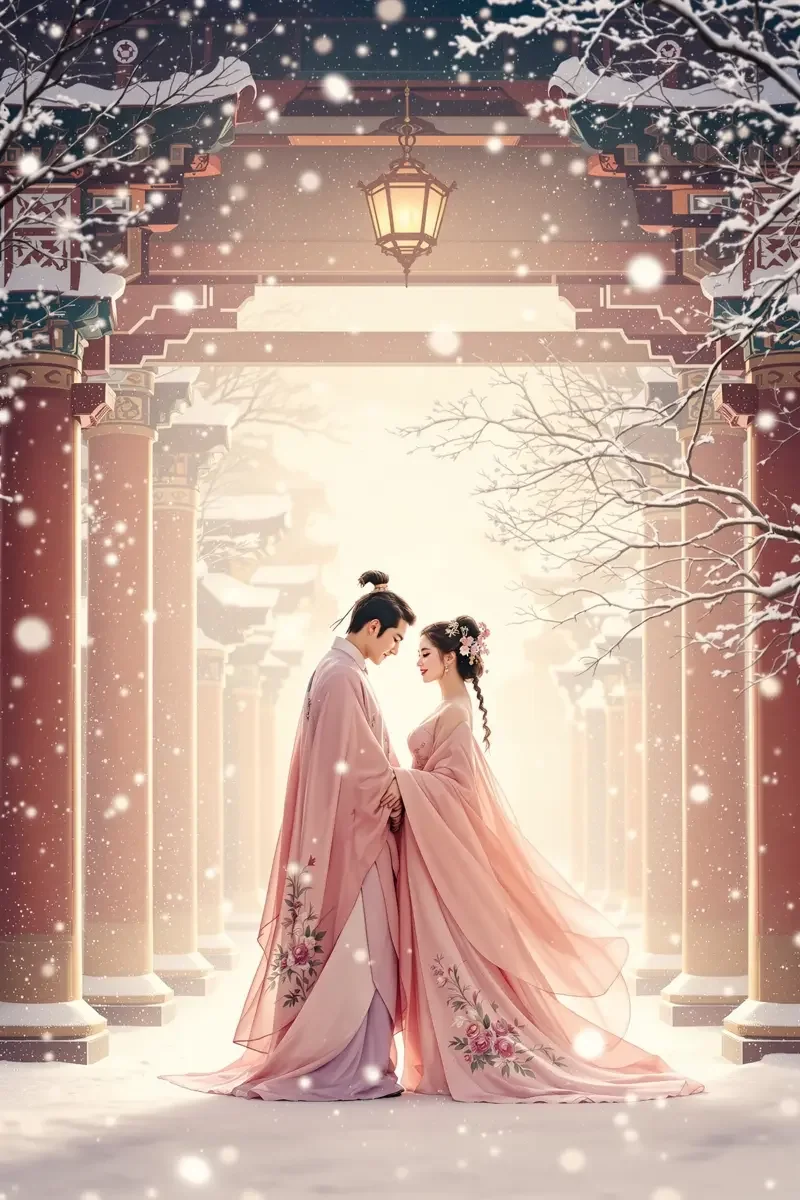 雪落长安 电影海报 - 都市激情